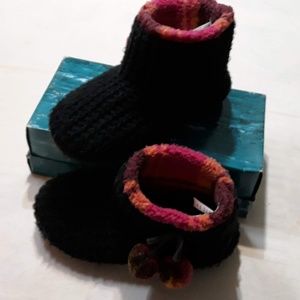 Girl's Muk Luk Slipper Booties Sz  5/6